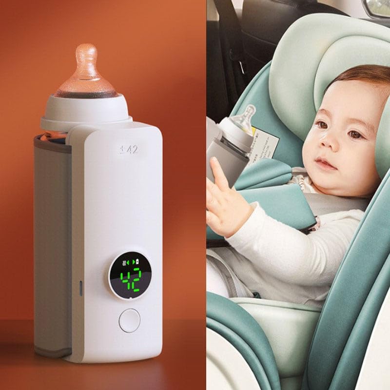 Serioton™ Smart Portable Baby Bottle Warmer – USB Rechargeable & Travel Safe