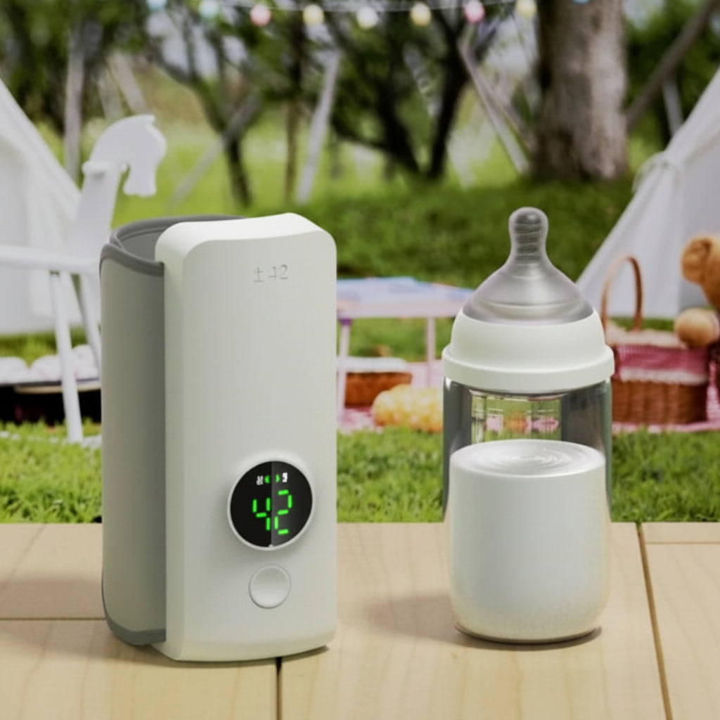 Serioton™ Smart Portable Baby Bottle Warmer – USB Rechargeable & Travel Safe