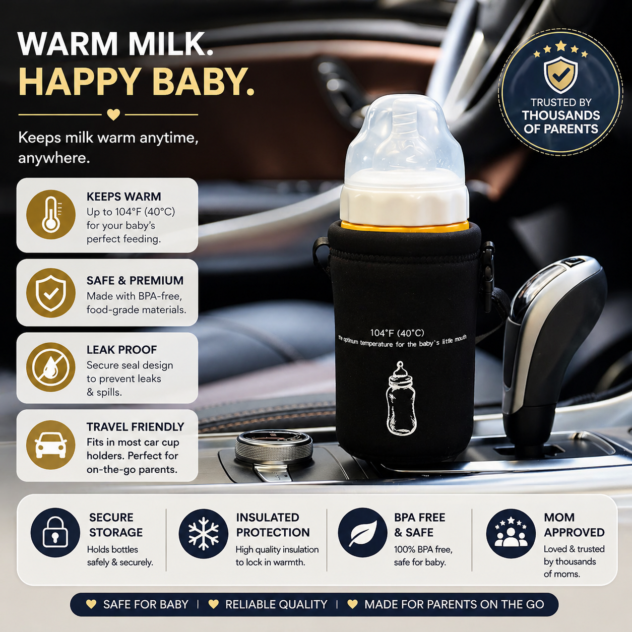 Baby Bottle Warmer Outdoor Portable Portable Milk Warmer