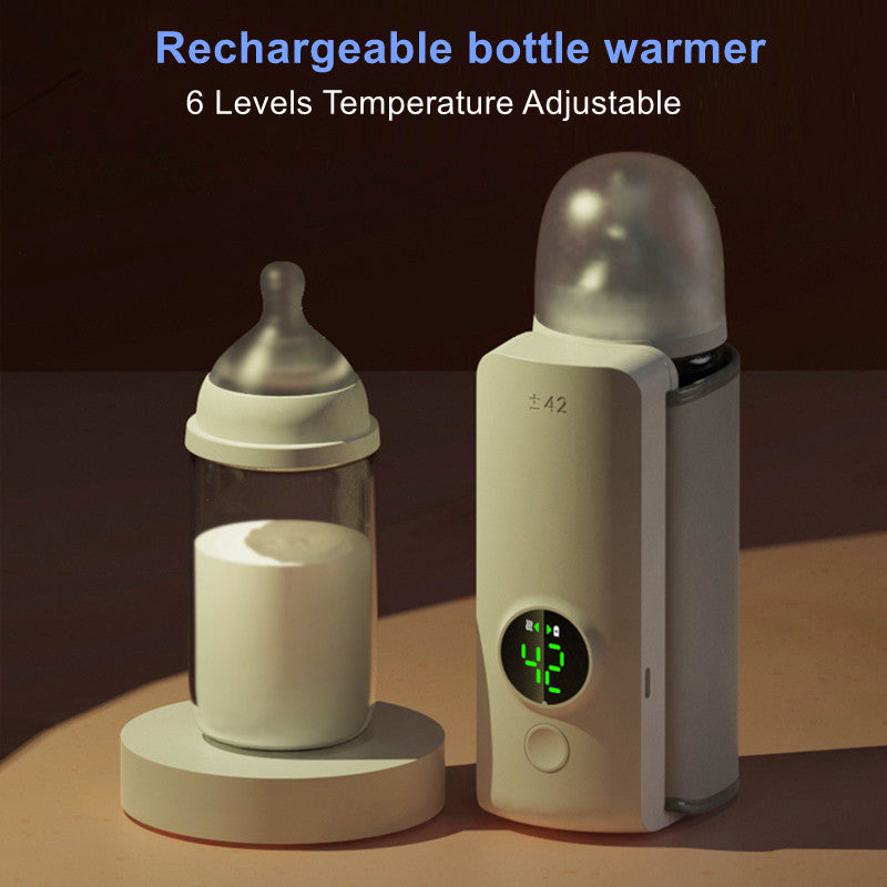 Serioton™ Smart Portable Baby Bottle Warmer – USB Rechargeable & Travel Safe